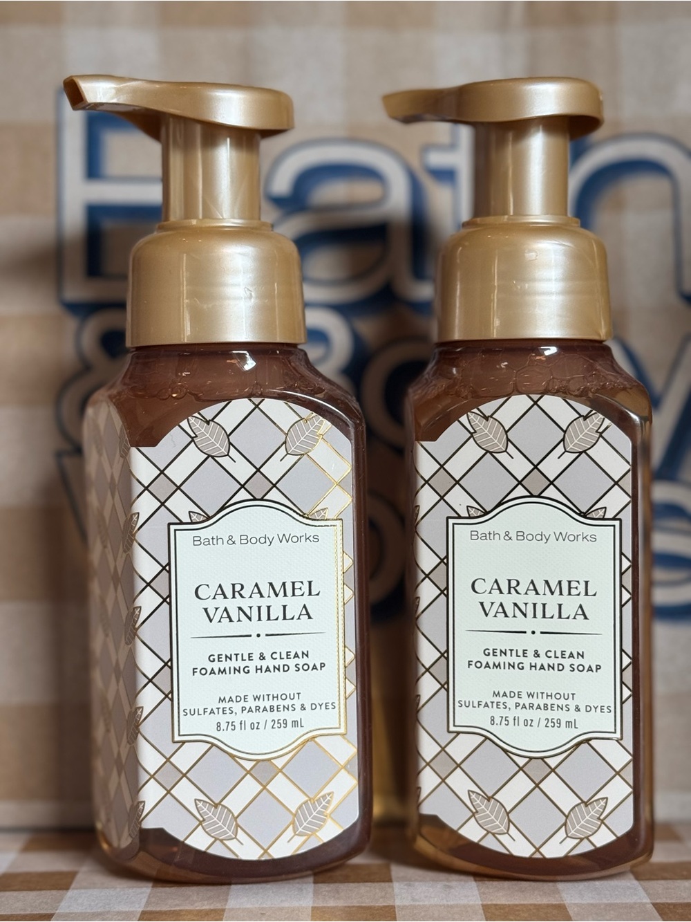 NEW B&BW (2) Caramel Vanilla Foaming Hand Soaps